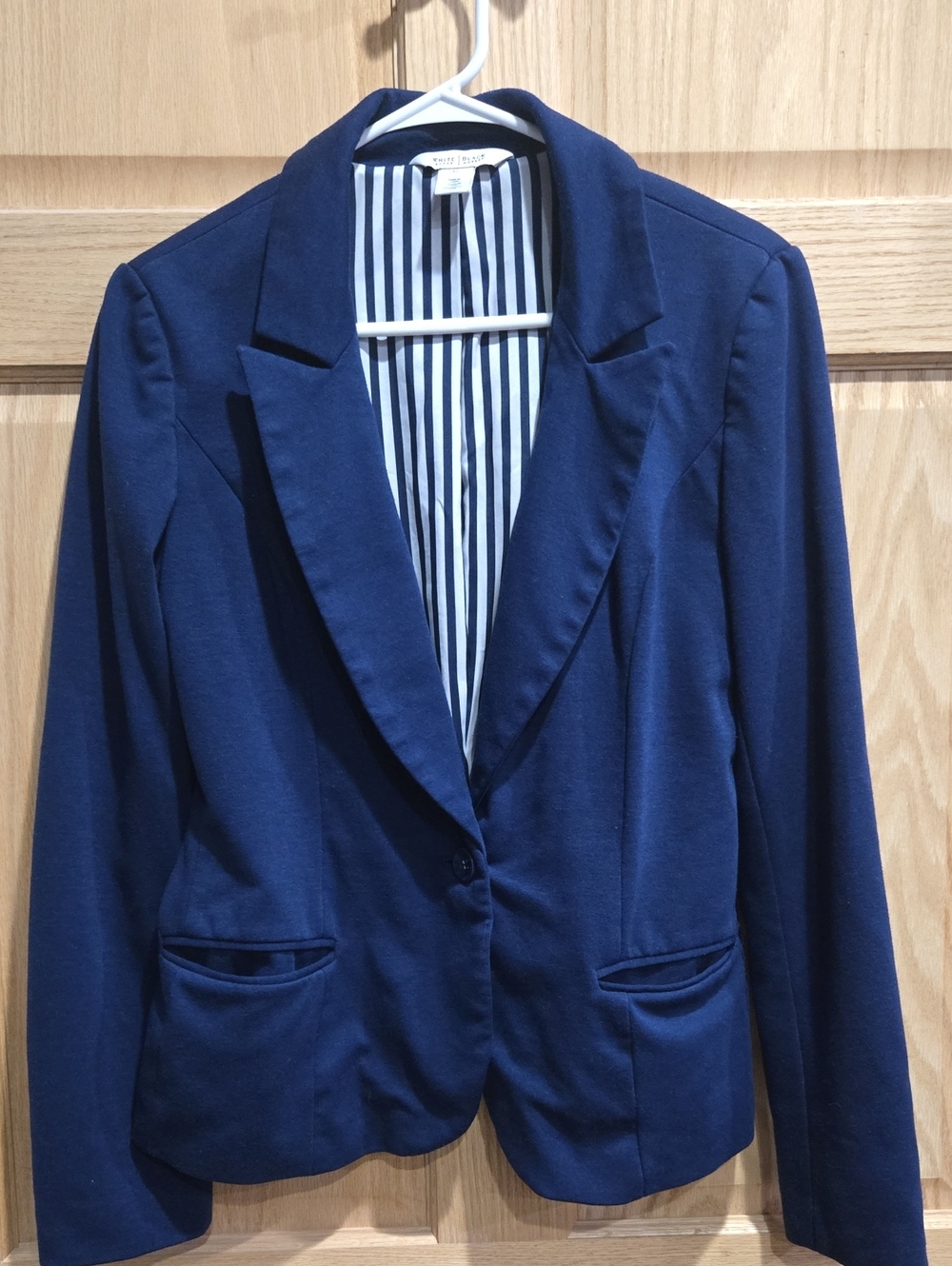 White House Black Market Blazer Navy 12